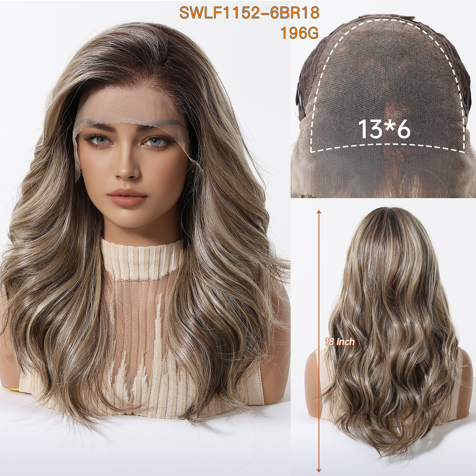 HD Lace Hairline That Melts! Ombre Brown Straight Wig with 13x6 Deep Part O1CN01A8xsTx1MJCmUEn1wb 3192521413 0 Cib