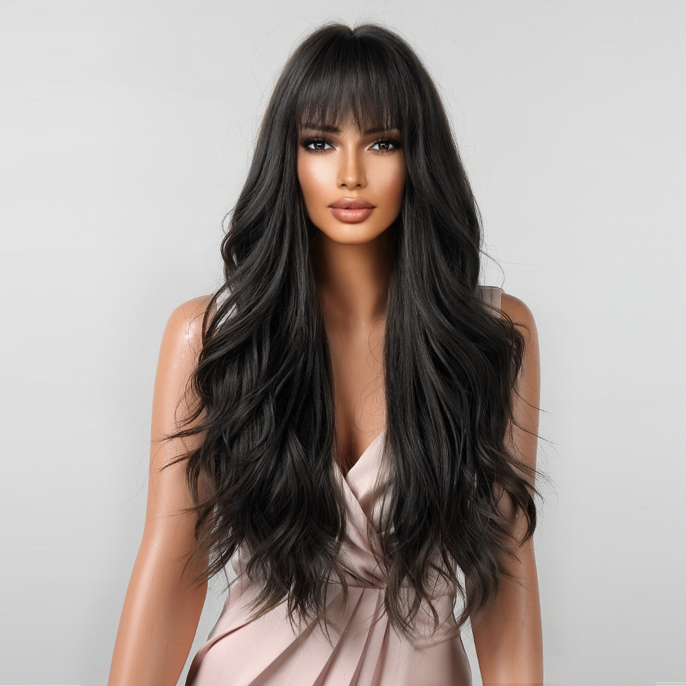 Light Ash Brown Long Body Wave Wig with Fringe O1CN01UOffCx1VOXvg64j3A 2221161052643 0 Cib