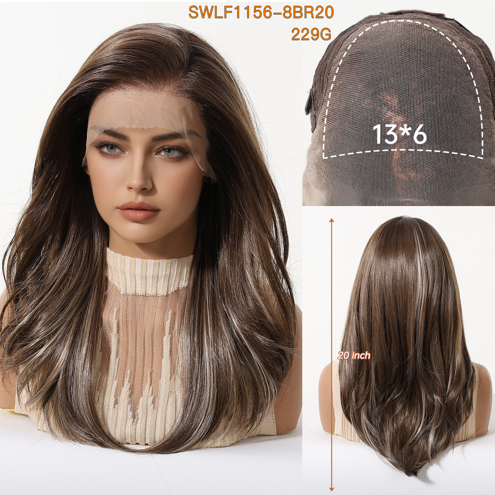HD Lace Hairline That Melts! Ombre Brown Straight Wig with 13x6 Deep Part O1CN01UgCsLW1MJCmUEw60d 3192521413 0 Cib