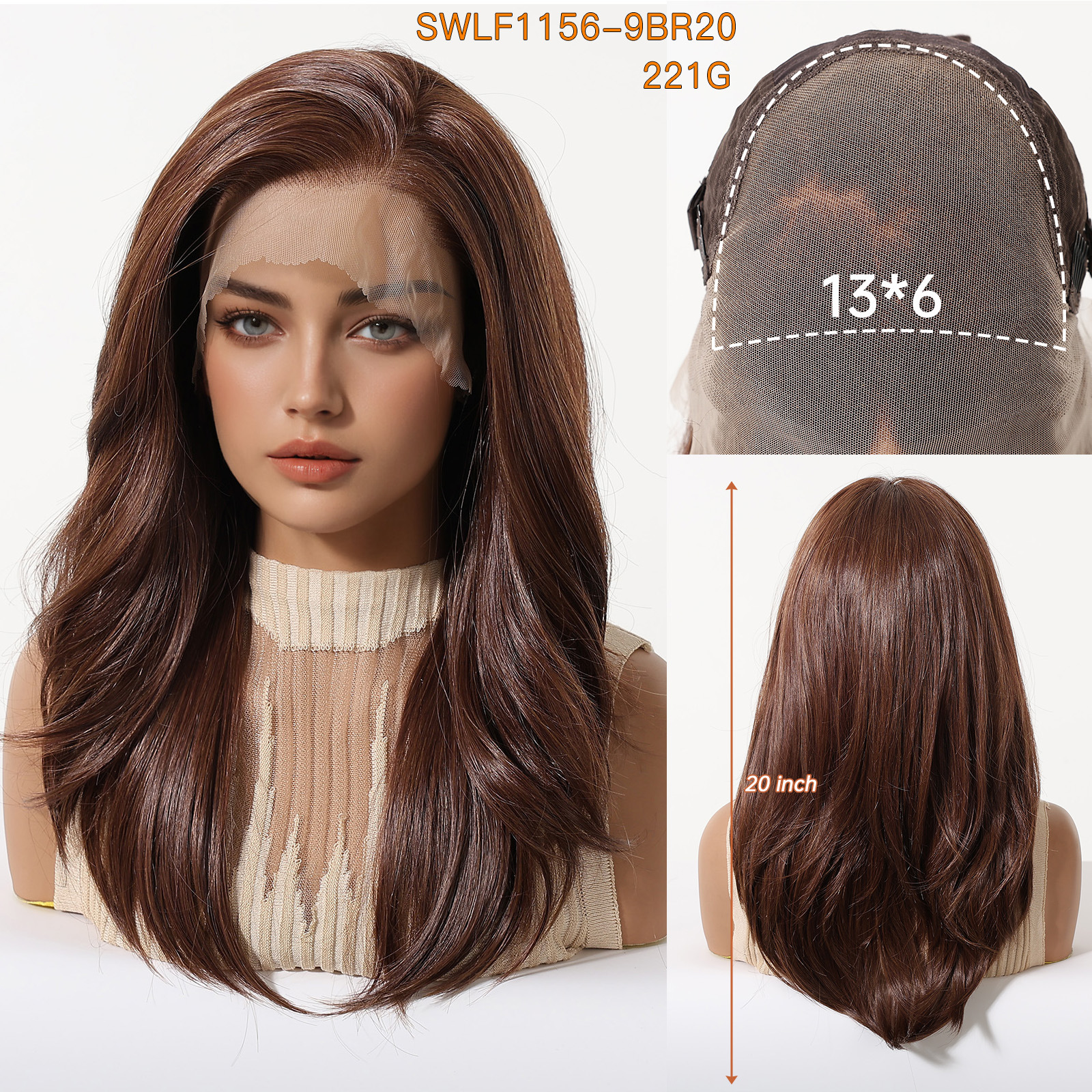 HD Lace Hairline That Melts! Ombre Brown Straight Wig with 13x6 Deep Part O1CN01ZjDJF51MJCmUgtXSW 3192521413 0 Cib