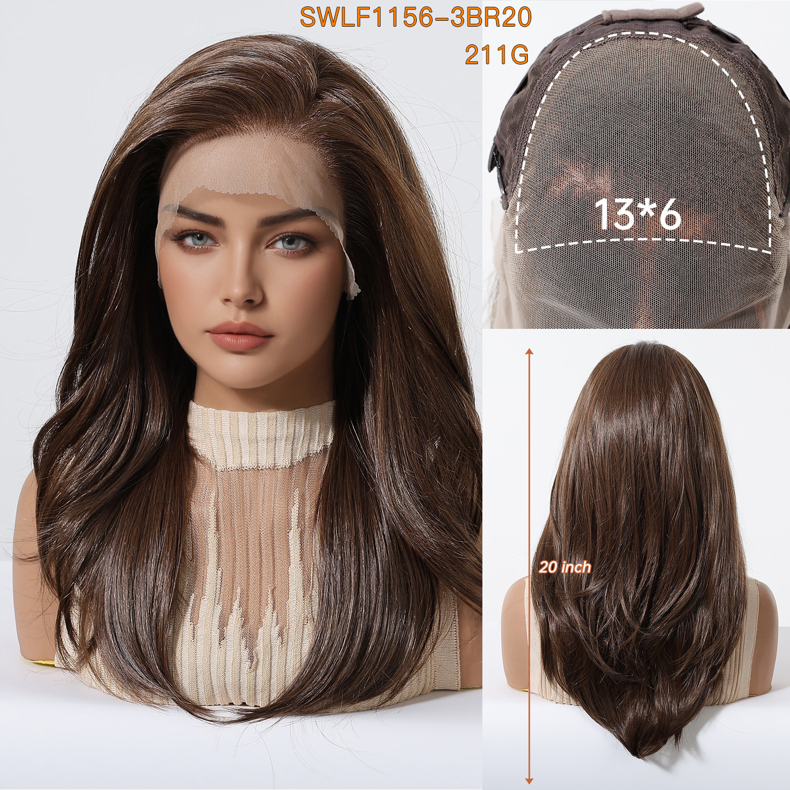 HD Lace Hairline That Melts! Ombre Brown Straight Wig with 13x6 Deep Part O1CN01cpcO1p1MJCmUAOUCV 3192521413 0 Cib