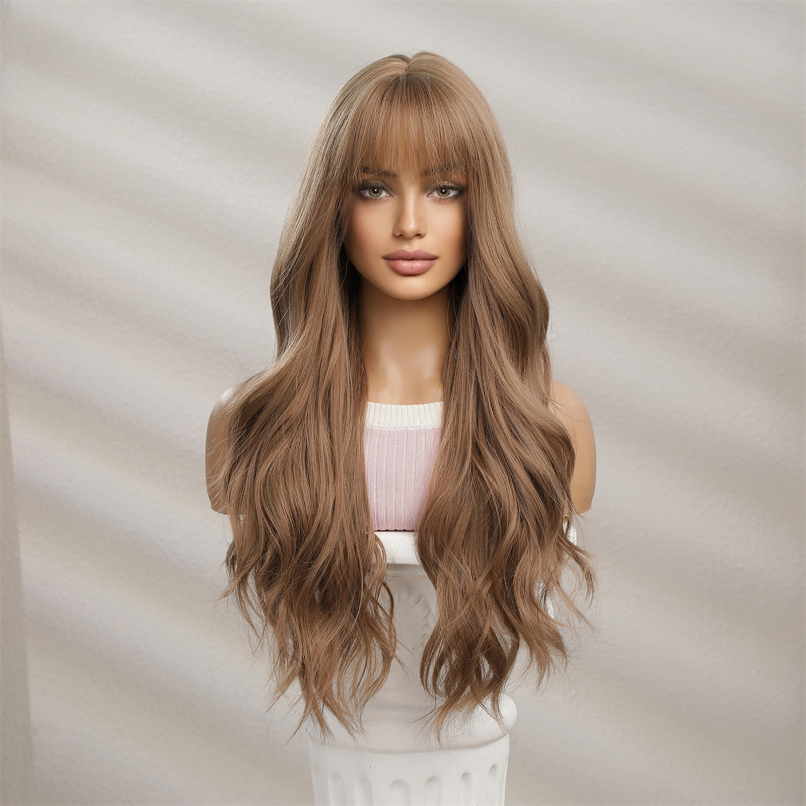 Light Ash Brown Long Body Wave Wig with Fringe O1CN01uBdQPZ1VOXvkd5BIN 2221161052643 0 Cib