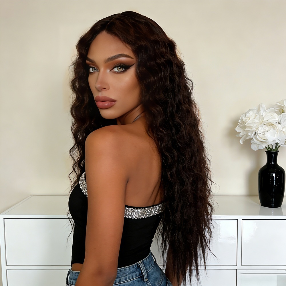 African Kinky Curly Lace Front Wig Product view 3