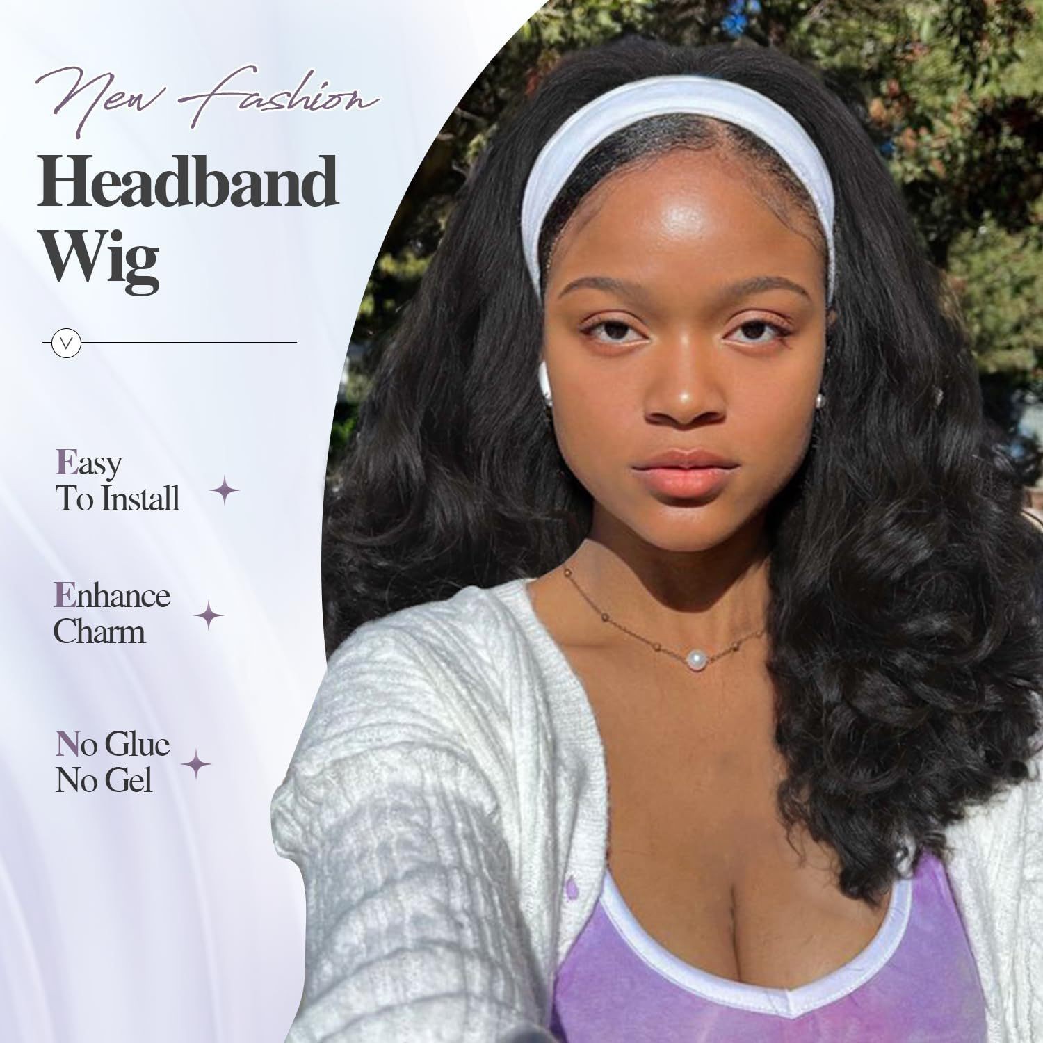 Kinky Straight Lace Front Wig Product view 3