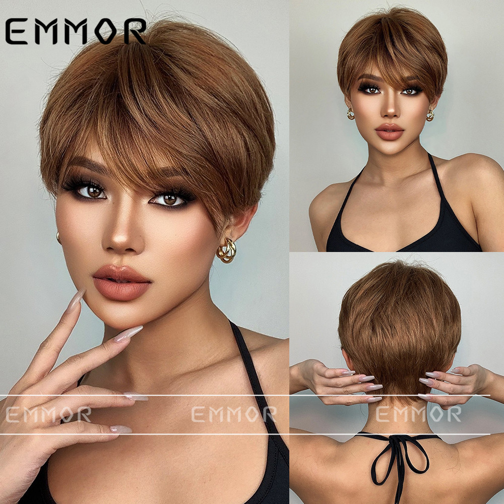 Brown Bob Full Lace Wig Product view 1