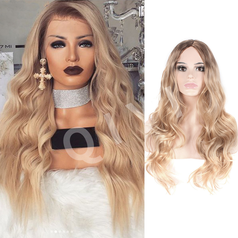 Yellow Ombre Long Wave Wig Product view 3
