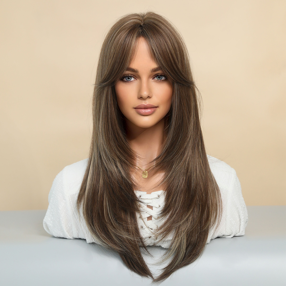 Long Curly Full Lace Wig Product view 1