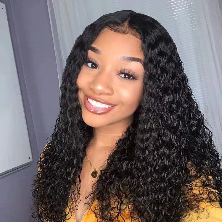 Wine Red Long Curly Full Wig Product view 2